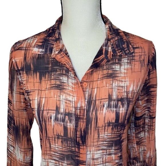 Banana Republic Button-Up Sheer Blouse - Picture 2 of 9